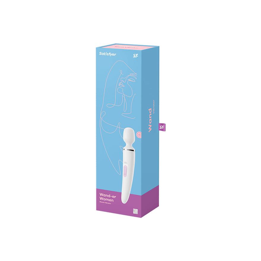Satisfyer Wand-er Woman (White/Chrome)