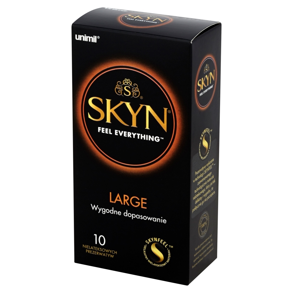 Kondómy UNIMIL SKYN BOX 10 LARGE