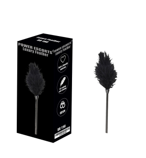 Šteklítko Luxury feather black