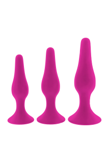 FLIRTS CURVED ANAL TRAINING KIT PINK