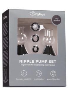 Easytoys Black Nipple Sucker Set - pumpa na bradavky