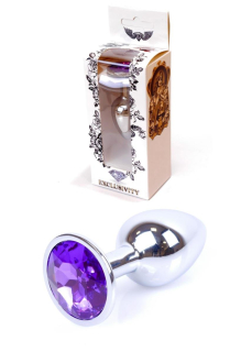 Jewellery Silver PLUG- Purple