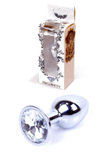 Jewellery Silver PLUG- Clear
