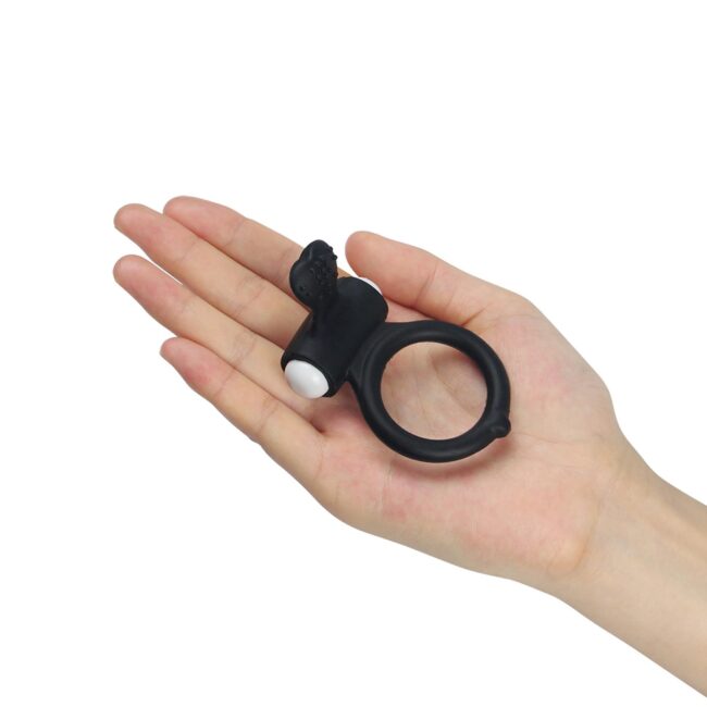 Vibračný krúžok na penis Lovetoy Power Clit čierny – Obrázok 8