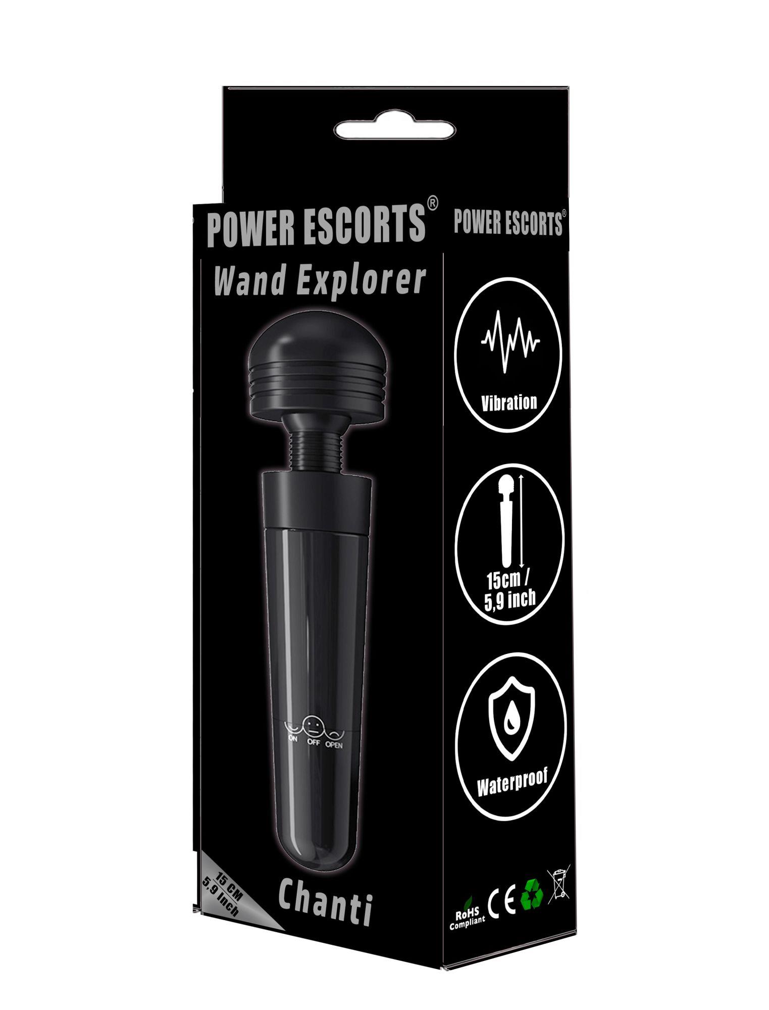 20-BR27120BLACK.jpg Vibrátor Wand Explorer -Chanti 15cm čierny – Obrázok 1
