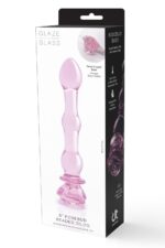 Sklenené guličkové dildo Dream Toys Glaze Glass Rosebud