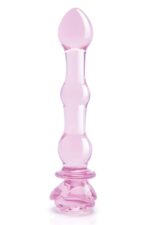 Sklenené guličkové dildo Dream Toys Glaze Glass Rosebud – Obrázok 2