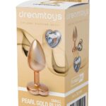 Análny kolík s kamienkom Dream Toys Gleaming Love Matte Gold - S
