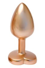 Análny kolík s kamienkom Dream Toys Gleaming Love Matte Gold - S – Obrázok 2