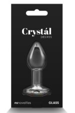 Sklenený análny kolík Crystal Desires Rainbow Gem S – Obrázok 4