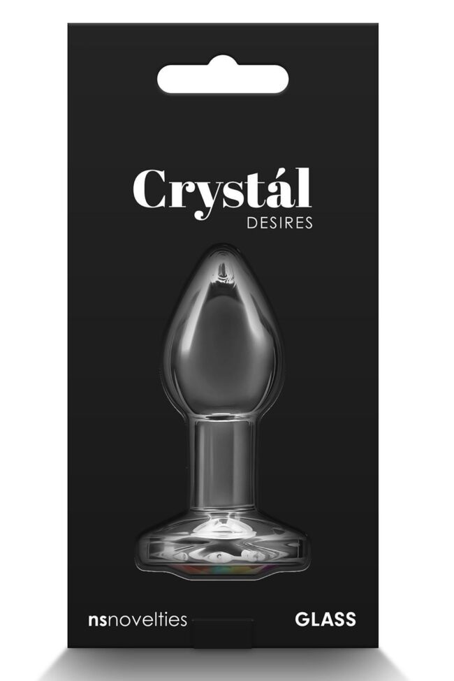Sklenený análny kolík Crystal Desires Rainbow Gem S – Obrázok 4
