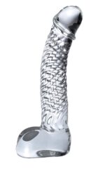 Sklenené dildo Icicles No. 61 Clear – Obrázok 2