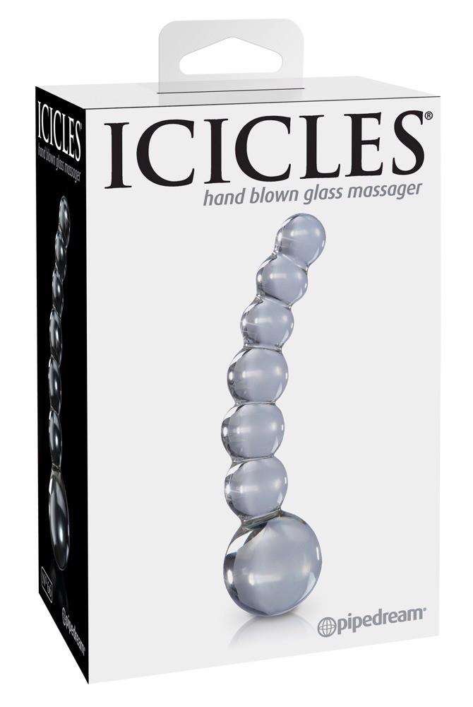 42-05404040000 Sklenené dildo Icicles No. 66 Clear – Obrázok 1
