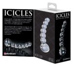 Sklenené dildo Icicles No. 66 Clear – Obrázok 5