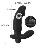 ANOS Cock Shaped - Vibračný análny kolík – Obrázok 9