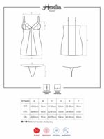 Obsessive Heartina košieľka a tangá červenáL/XL – Obrázok 7
