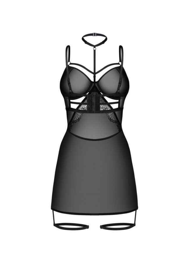 Sexy čierny korzet Obsessive Arrowel S/M – Obrázok 2