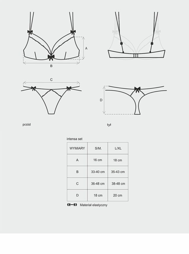 Obsessive Intensa komplet L/XL – Obrázok 5