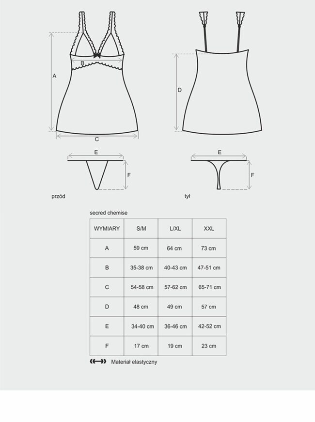 Obsessive Secred košieľka červenáL/XL – Obrázok 3