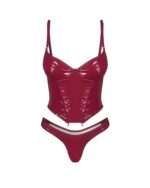 Erotický korzet a tangá Obsessive Redya S/M – Obrázok 7