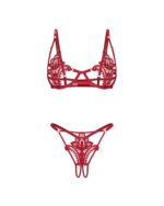 Luise Sublim Red 2-dielny otvorený komplet L/XL – Obrázok 7