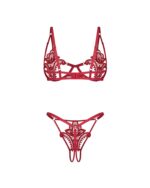 Luise Sublim Red 2-dielny otvorený komplet L/XL – Obrázok 8