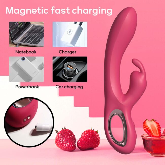 Králičí vibrátor Rabbit Pink – Obrázok 7