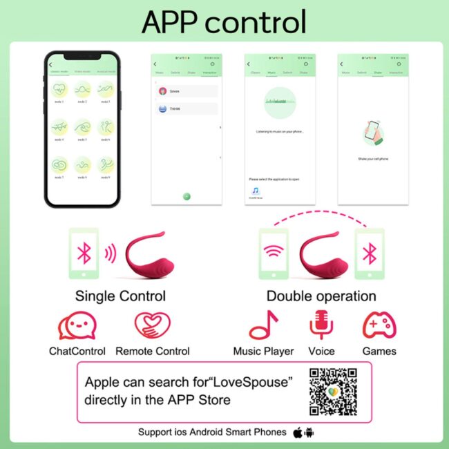 Vibračné vajíčko na aplikáciu App Love Egg - Červené – Obrázok 9