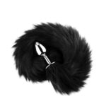 Análny kolík s líščím chvostom Fox Tail - Čierny XL – Obrázok 7