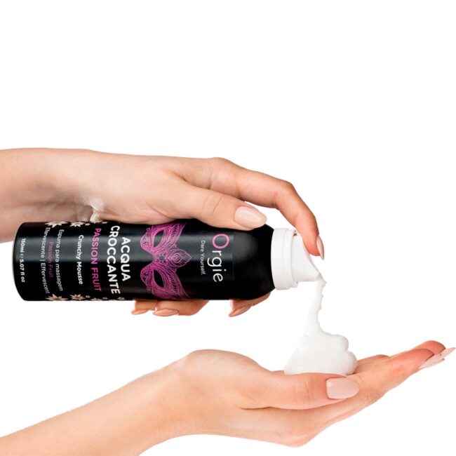 Orgie Acqua Croccante Passion Fruit – praskajúca masážna pena 150 ml – Obrázok 4