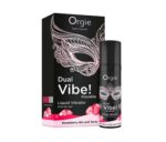 Tekutý vibračný gél Orgie Dual Vibe! Jahoda & Gin Tonic