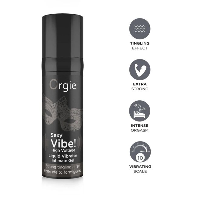 Tekutý vibrátor Orgie Sexy Vibe! High Voltage 15 ml – Obrázok 4