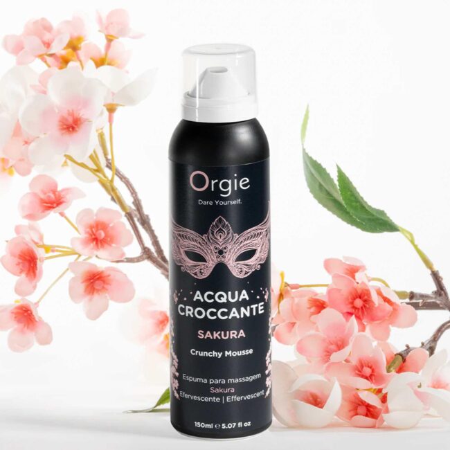 Orgie Acqua Croccante Sakura Fruit - praskajúca masážna pena 150 ml – Obrázok 3