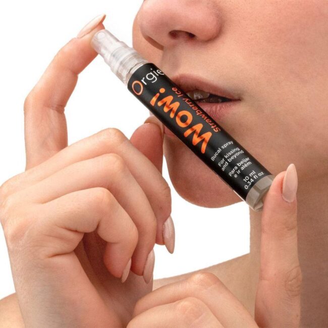 Orgie Wow! Strawberry Ice - chladivý sprej pre orálny sex 10 ml – Obrázok 2