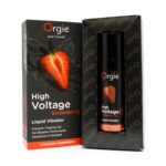 Orgie High Voltage Strawberry - Tekutý vibrátor 15 ml – Obrázok 3