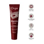 Orgie Electric Oral - Vibračný lesk na pery Jahoda 10 ml – Obrázok 2
