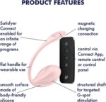 Satisfyer Ribbed Petal Rose - Nositeľný vibrátor – Obrázok 4