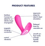 Satisfyer Top Secret Connect App - ružový vibrátor na bod G – Obrázok 4