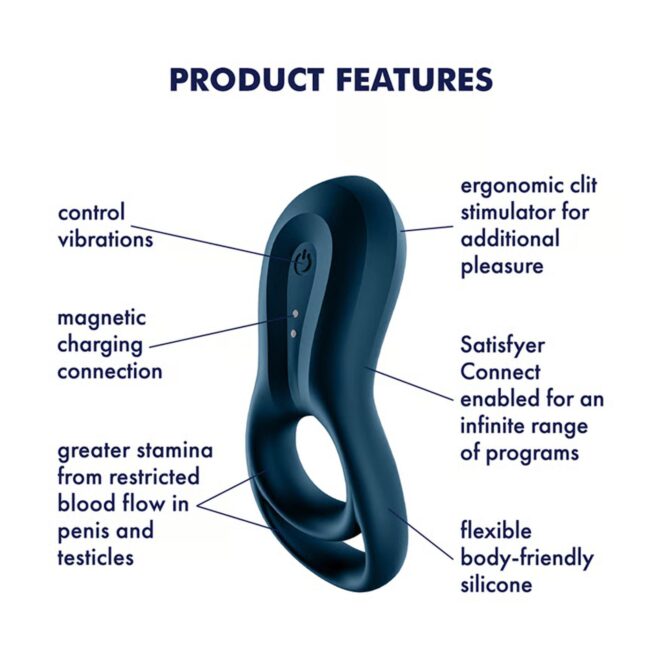 Satisfyer Epic Duo Connect App - vibračný krúžok – Obrázok 3
