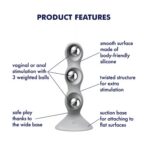 Satisfyer Triple Ball-R - sivé dildo s prísavkou – Obrázok 4