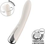 Satisfyer Spinning Vibe 1 Beige - Rotačný vibrátor na bod G – Obrázok 2