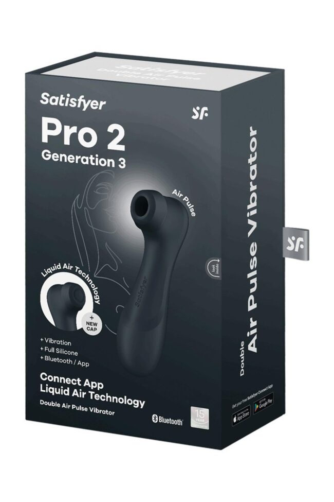 Satisfyer Pro 2 Generation 3 Connect App - Čierny – Obrázok 4