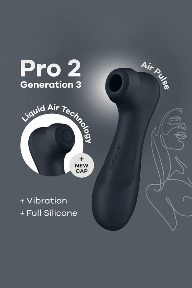 Satisfyer Pro 2 Generation 3 Connect App - Čierny – Obrázok 5