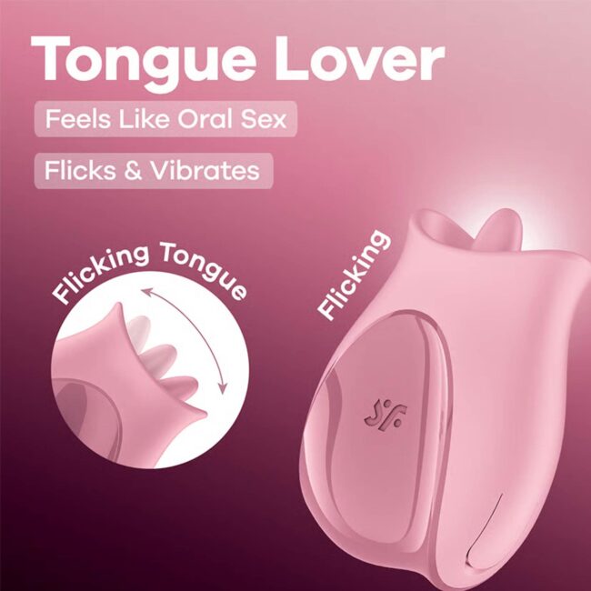 Satisfyer Tongue Lover - ružový – Obrázok 2