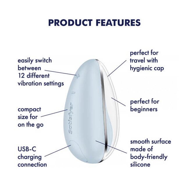 Satisfyer Drop To Go - modrý – Obrázok 4