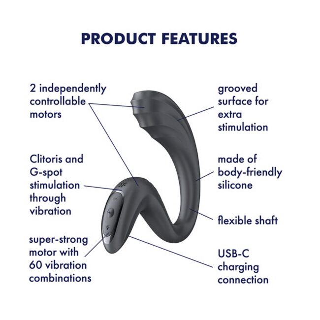Satisfyer G for Goddess 3 - tmavo sivý – Obrázok 5