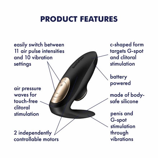 Párový vibrátor Satisfyer Pro 4 Couples - čierny – Obrázok 4
