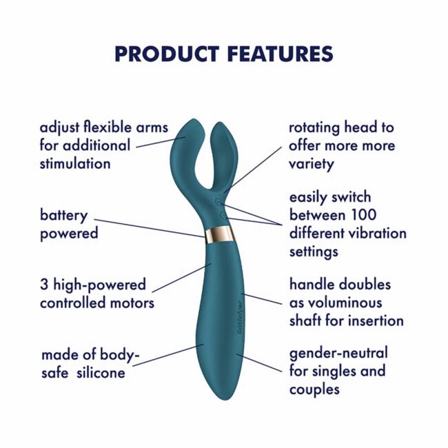 Multifunkčný vibrátor Satisfyer Endless Fun - Zelený – Obrázok 4