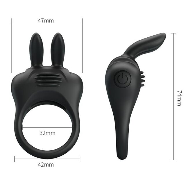 PRETTY LOVE - DAVION Rabbit vibračný krúžok – Obrázok 5