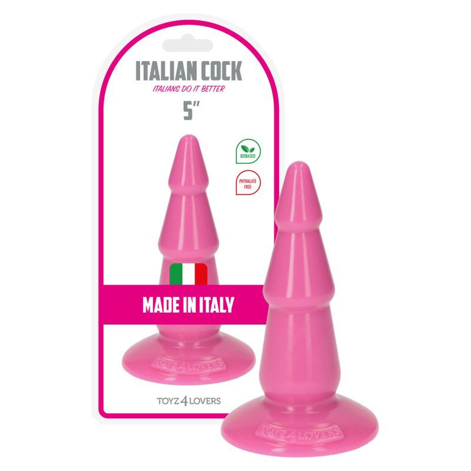 1-007099129 Dildo- Anal Italian cock 5'' Pink – Obrázok 1